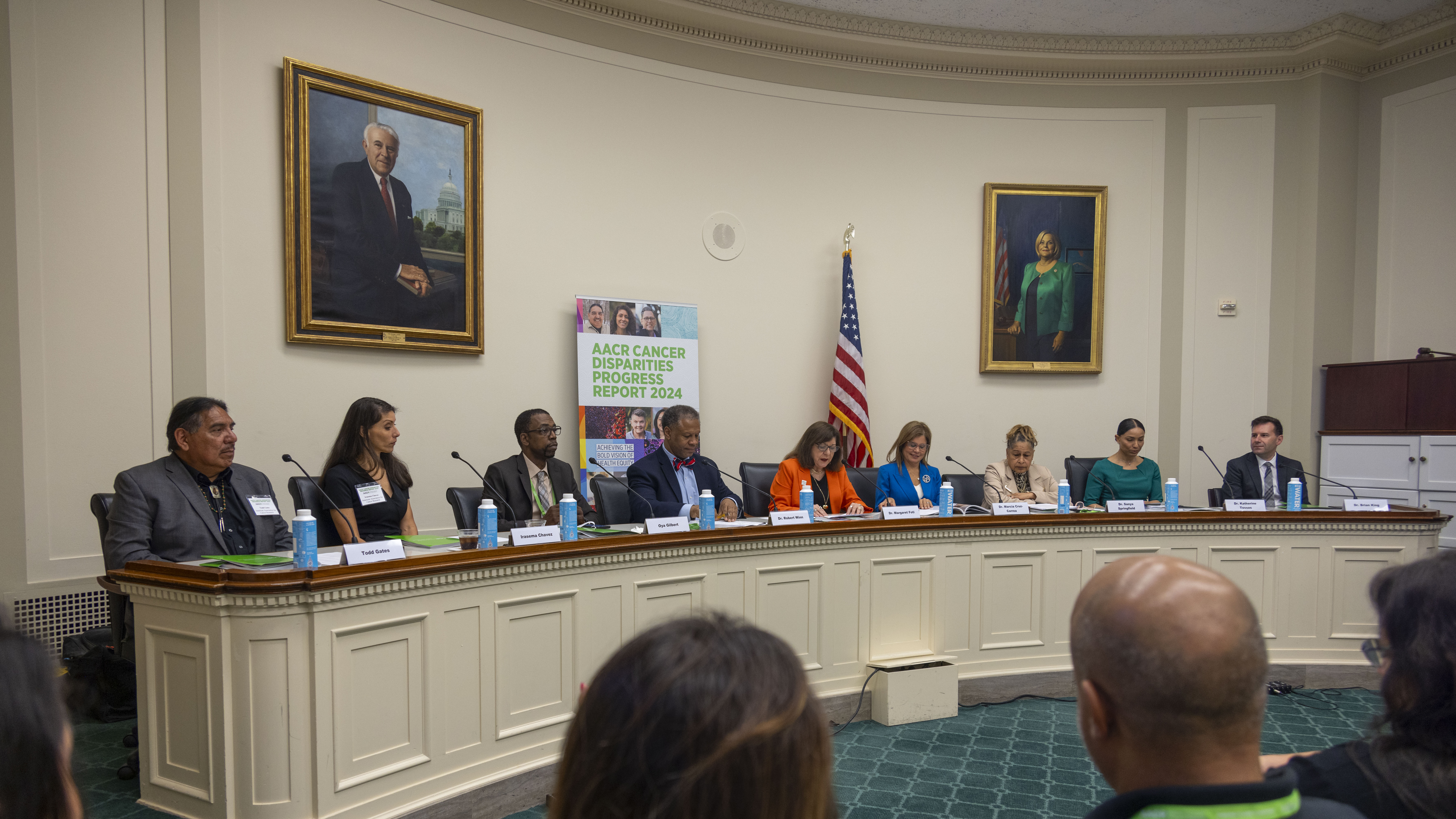 Massey director Robert A. Winn presents the AACR Cancer Disparities Progress Report to U.S. Congress on May 15, 2024.