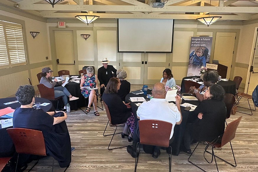 Participants during a National Patient Advocate Foundation working group session on June 15